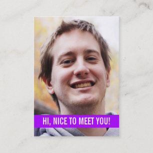 Cartes de visite personnels de photo moderne