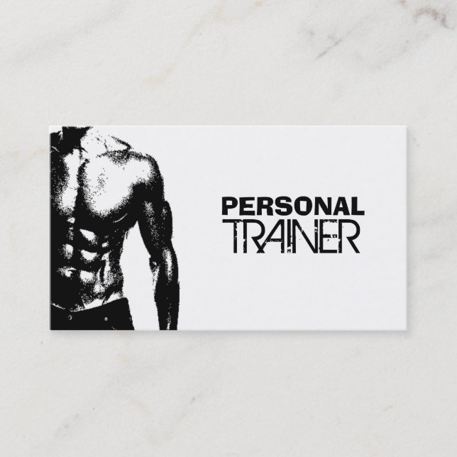 Cartes de visite personnels d'entraîneur (Devant)
