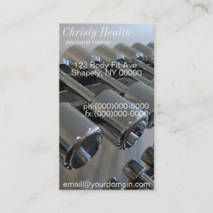 Cartes de visite personnels d'entraîneur