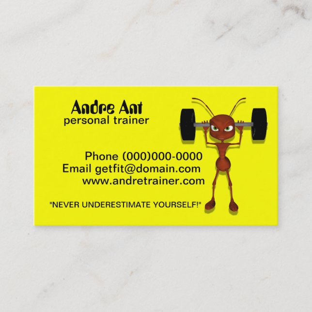 Cartes de visite personnels humoristiques (Devant)