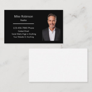 Cartes de visite photo du locataire immobilier mod