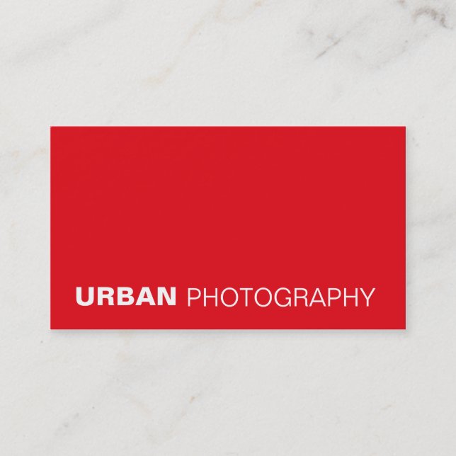 cartes de visite > photographie urbaine [rouge] (Devant)