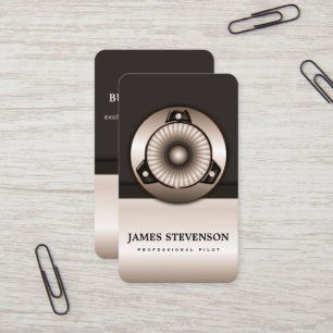 Cartes de visite pilotes professionnels de charte