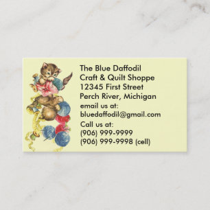 Cartes de visite piquants d'édredon