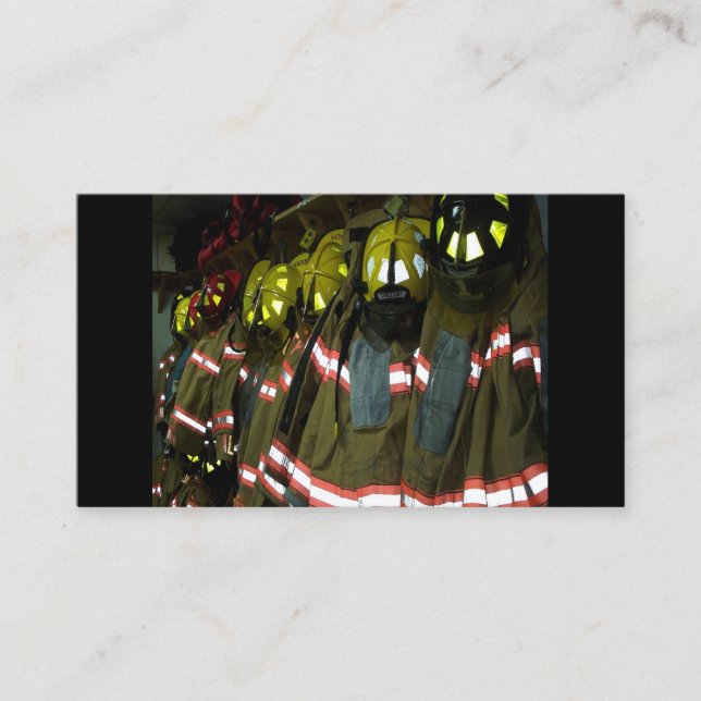 Cartes de visite pompiers (Devant)