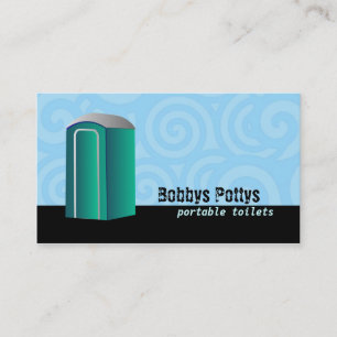 Cartes de visite portatifs de toilettes