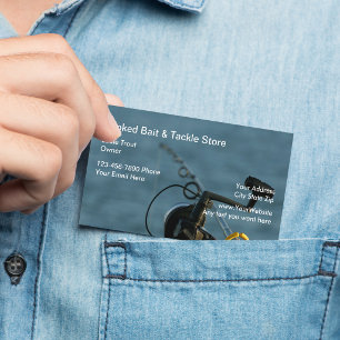 Cartes de visite pour appât et matériel de pêche