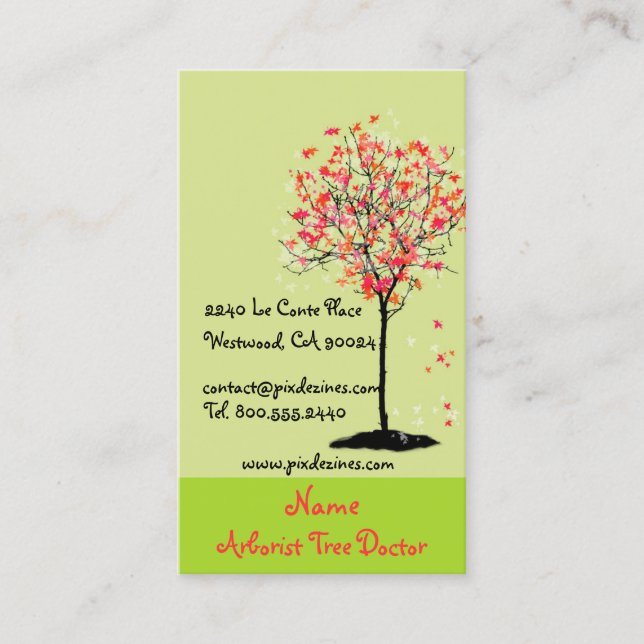 Cartes de visite pour architectes paysagistes (Devant)