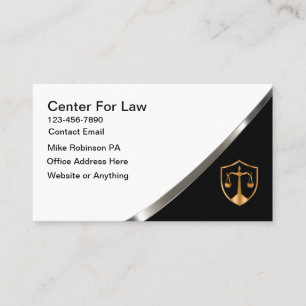 Cartes de visite pour avocat de cabinet de droit é