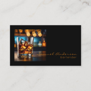 Cartes de visite pour barman