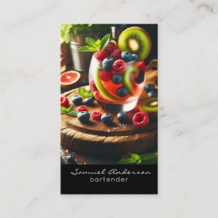 Cartes de visite pour barman
