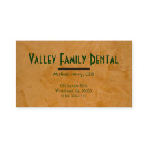Cartes de visite pour cabinet dentaire