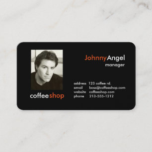 Cartes de visite pour café