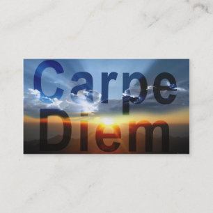 Cartes de visite pour Carpe Diem Coaching