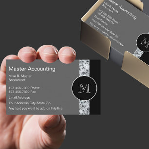 Cartes de visite pour comptable moderne