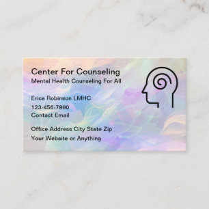 Cartes de visite pour conseil en santé mentale mod