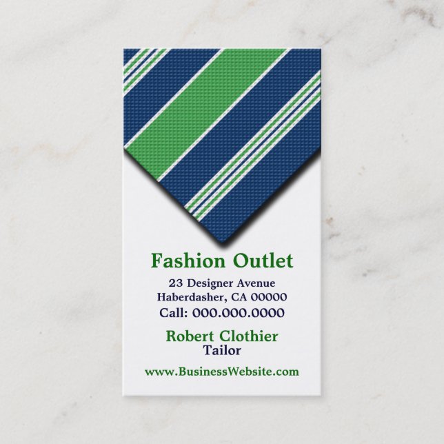 cartes de visite Pour Costumes Mens Clothier (Devant)
