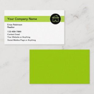 Cartes de visite pour courtiers immobiliers branch