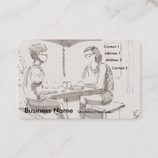 Cartes de visite pour déjeuner d'affaires