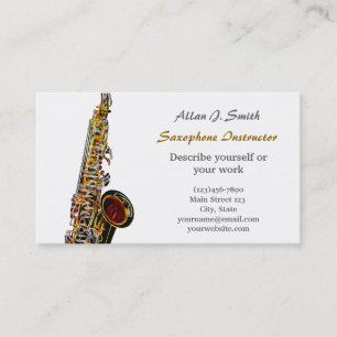 Cartes de visite pour des saxophonistes