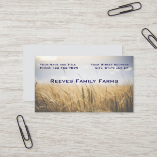 Cartes de visite pour entreprise agricole de ferme