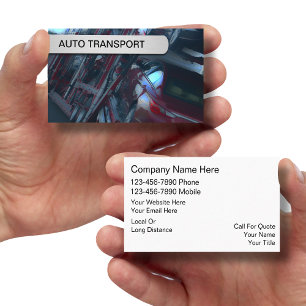 Cartes de visite pour entreprise de transport auto