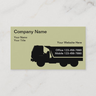 Cartes de visite pour entreprise de transport bili