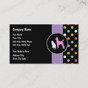 Cartes de visite pour gardien d'animaux