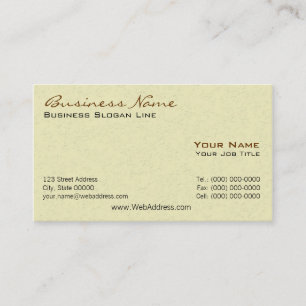 Cartes de visite pour la construction