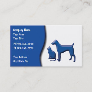 Cartes de visite pour la garde d'animaux