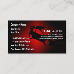 Cartes de visite pour l'audio automobile