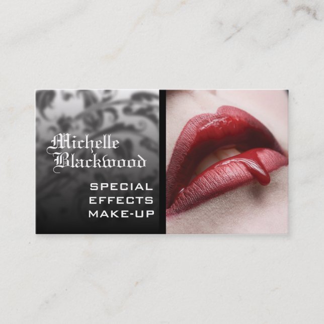cartes de visite Pour Les Artistes De Maquillage À (Devant)