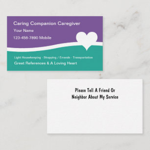 Cartes de visite pour les soignants à domicile