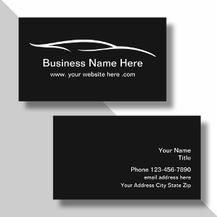 Cartes de visite pour l'industrie automobile et le