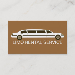 Cartes de visite pour location de limousine