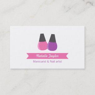 Cartes de visite pour manucure artiste en vernis à