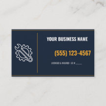 Cartes de visite pour mécaniciens, carte personnal