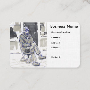 Cartes de visite pour pause café en plein air
