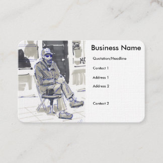 Cartes de visite pour pause café en plein air