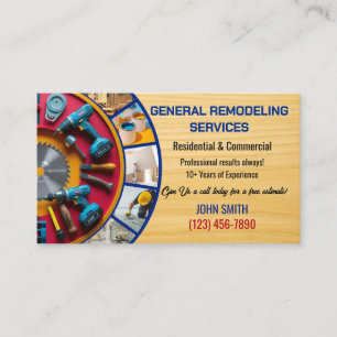 Cartes de visite pour service de rénovation
