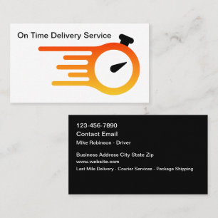 Cartes de visite pour services de messagerie de li