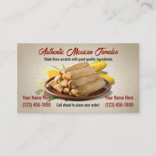 Cartes de visite pour Tamales