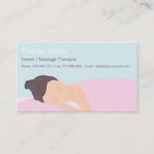 Cartes de visite pour thérapeute en massage de bie