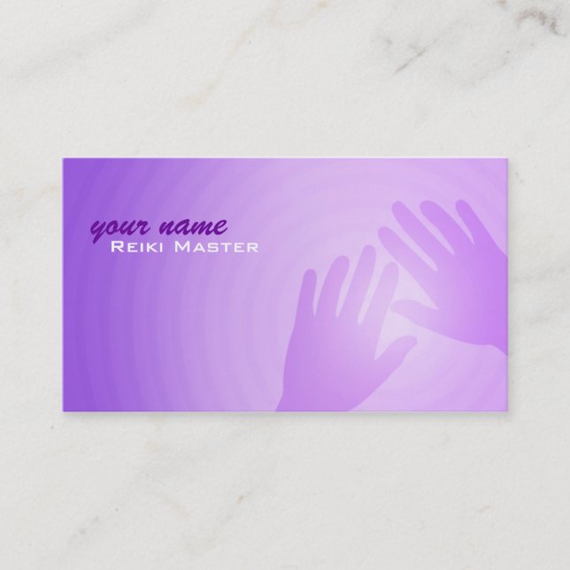 Cartes de visite principaux de Reiki (Devant)