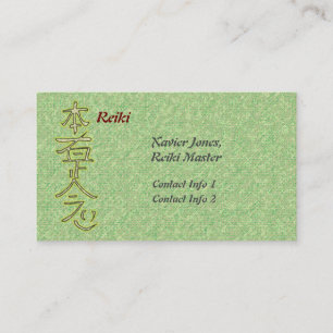 cartes de visite principaux Reiki personnalisés