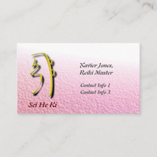 cartes de visite principaux Reiki personnalisés