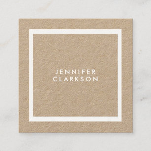 Cartes de visite professionelles modernes carrées 