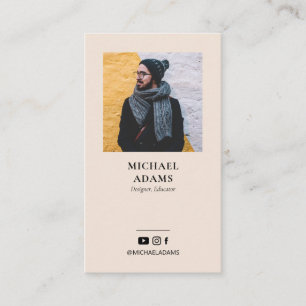 Cartes de visite professionnelles Beige Moderne av