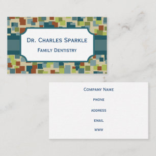 Cartes de visite Professionnelles Mod Mosaïque