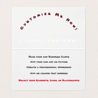 Cartes de visite professionnelles personnalisables